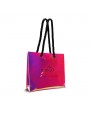 Holograficzna torba zakupowa - różowa
